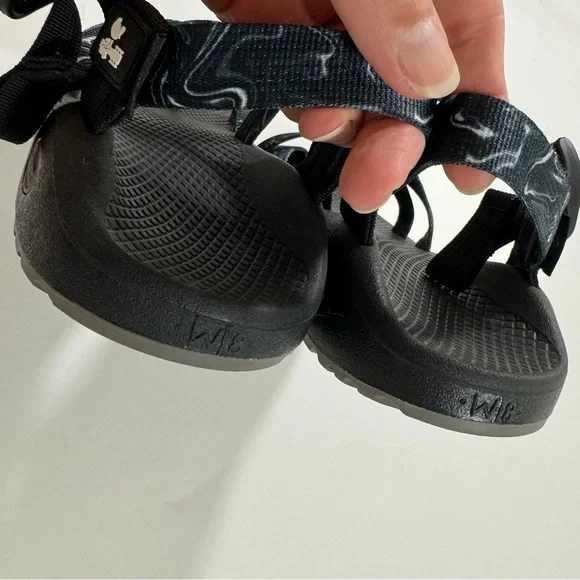 Chaco Z Cloud 2 Ascend Sandals Black Charbon Print - Picture 3 of 8